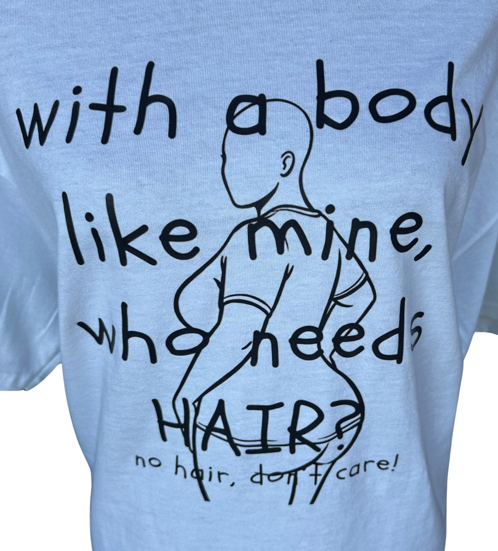 No Hair Don't Care Graphic Tee