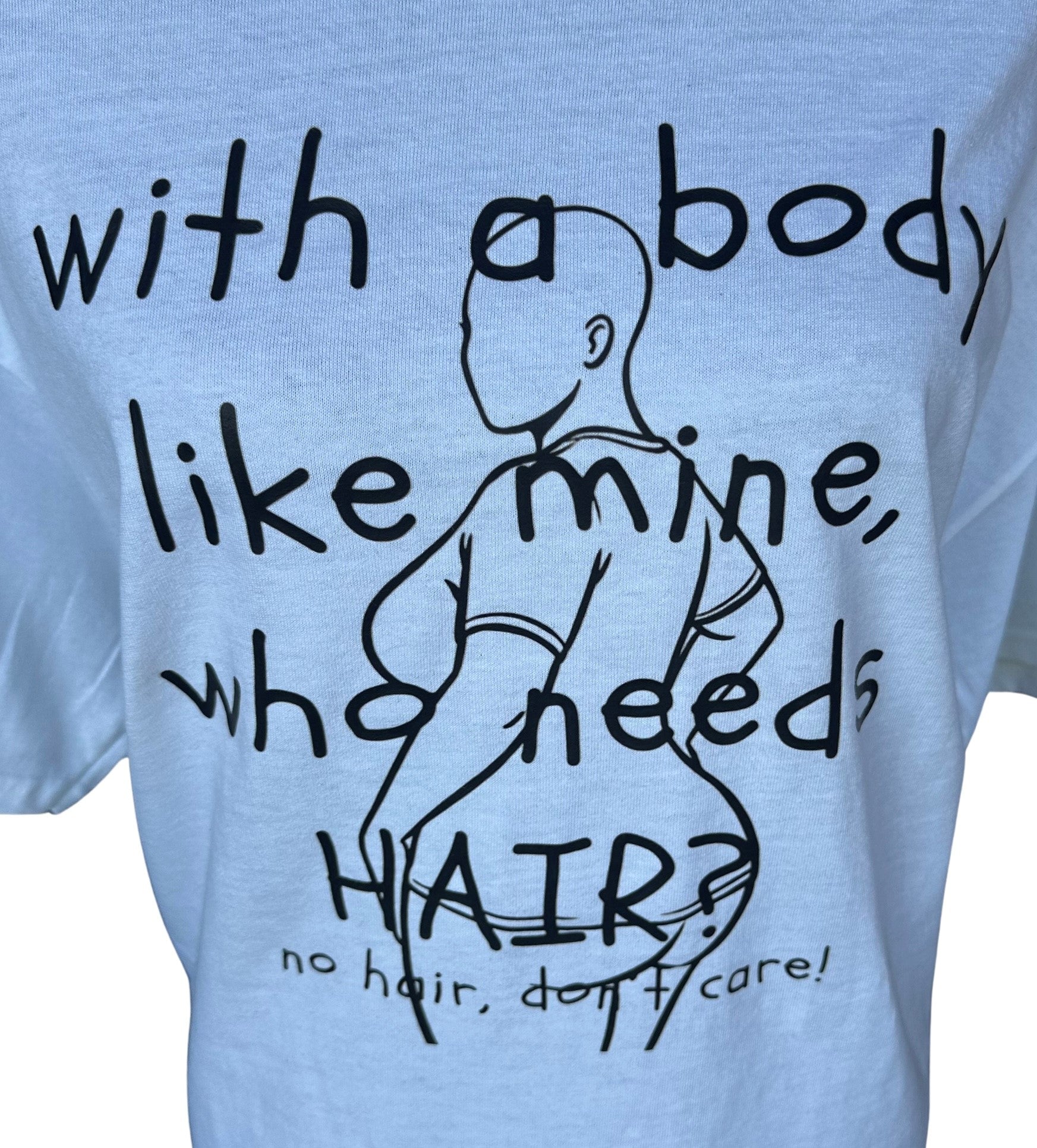 No Hair Don't Care Graphic Tee